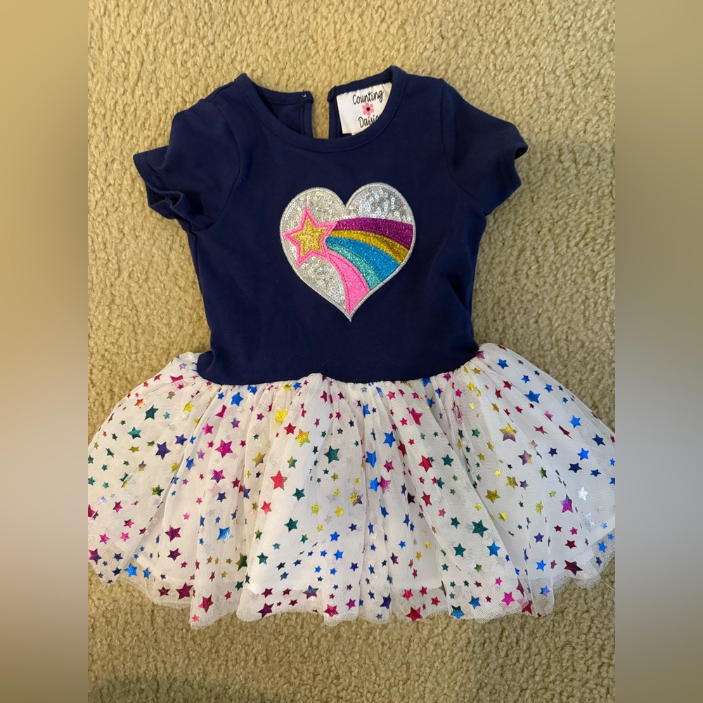 Colorful Starry Kids Dress size 18M